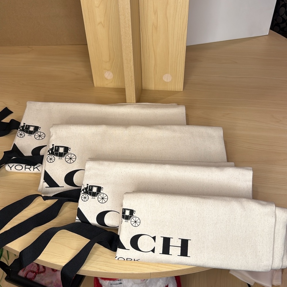 💥COACH - 4PC - LRG DUSTBAG BUNDLE